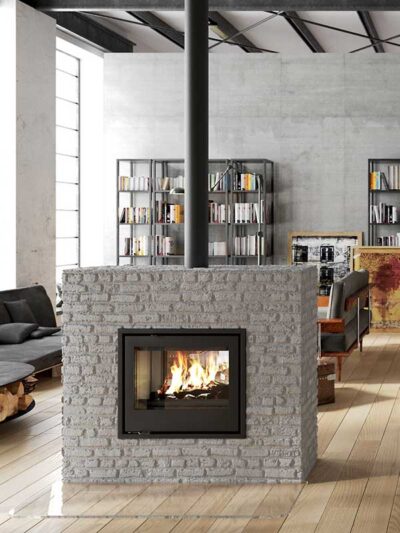 Double Sided Fireplace