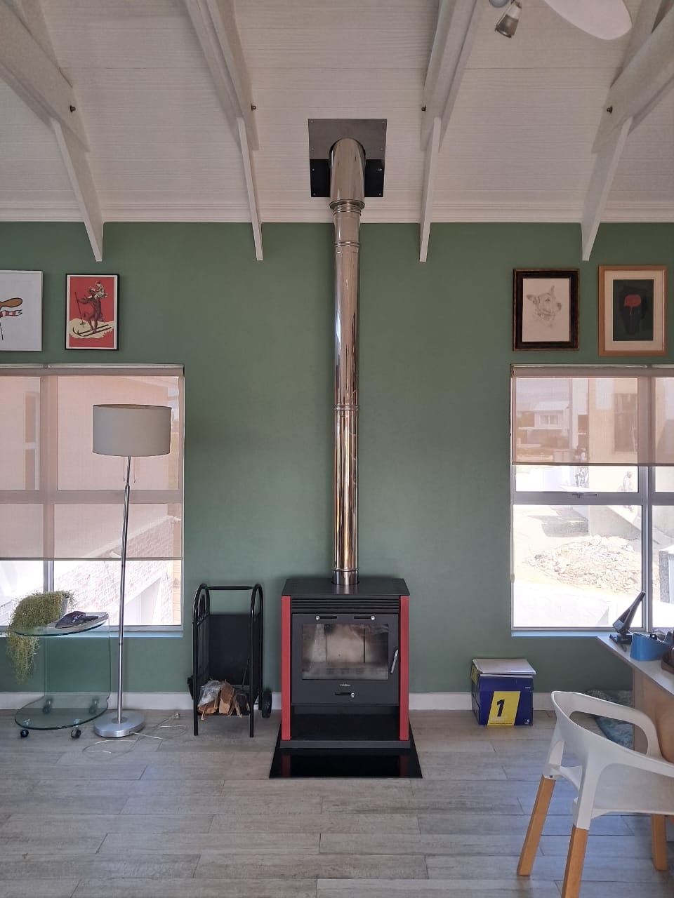 Professional installed fireplace